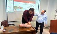 برگزاری کلاس آموزشی احیای قلبی ریوی پایه در بیمارستان غدیر سیاهکل .
