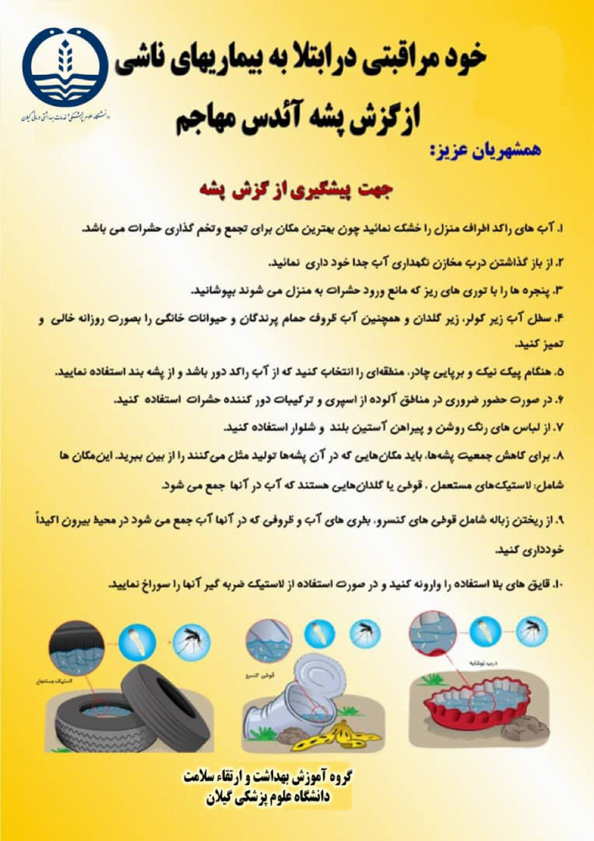 خود مراقبتی پشه آئدس